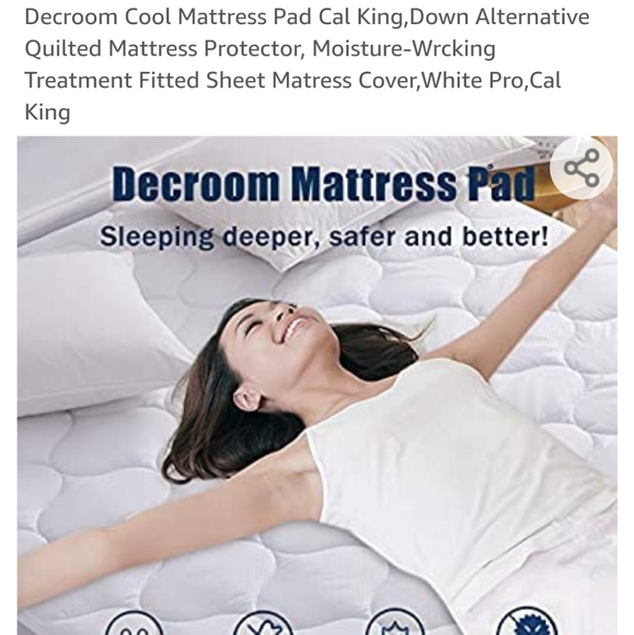 DECROOM Bedding Cal King Mattress Pad Poshmark